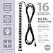 Digital Energy 16-Outlet Workshop Metal Power Strip with 25 Ft Long Extension Cord, Aluminum Alloy