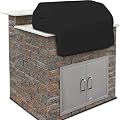 REVXON Built-in Grill Cover for Lion Premium Grills 40-Inch Built-in Grill, 420D Heavy Duty Outdoor Kitchen Grill Cover, Water-Resistant Oxford Fabric BBQ Cover with Drawstring & Air Vents,Black