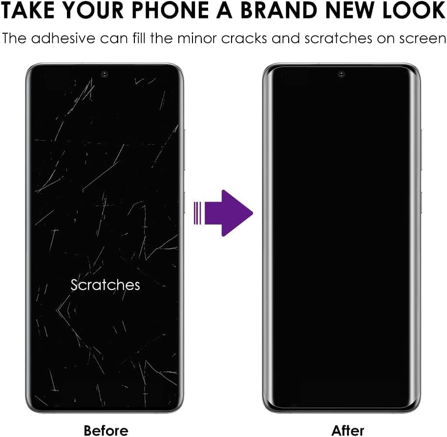 Image of SHILD Advanced HD+ UV Tempered Glass Screen Protector for Redmi Note 14 Pro 5G / 14 Pro Plus 5G (6.67 Inch) - Full Adhesive UV Curved Screen Guard, 9H Hardness, HD Clarity, Case Friendly, Easy Installation Kit - Pack of 1