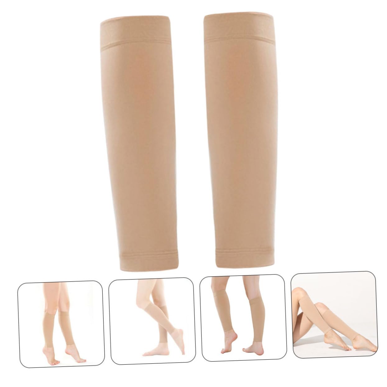 1 Pair Elastic Compression Calf Sleeves for Youth and Men Shin Support for Running Cycling Football Skin Friendly Breathable Design Prevents Slipping present for Sports Enthusiasts