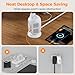 TESSAN Tower Surge Protector Power Strip 10 ft, Long Flat Extension Cord with Multiple Outlets, 8 AC Outlets with 4 USB Ports (1 USB C), Charging Station with Surge Protection, for Home Office Dorm