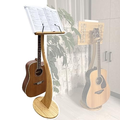 Pupitre à partitions stable en bois pour éviter les chutes de guitare et violon