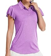 Little Beauty Women's Golf Polo T Shirts Short Sleeve Collared Lightweight Athletic Print Tennis ...