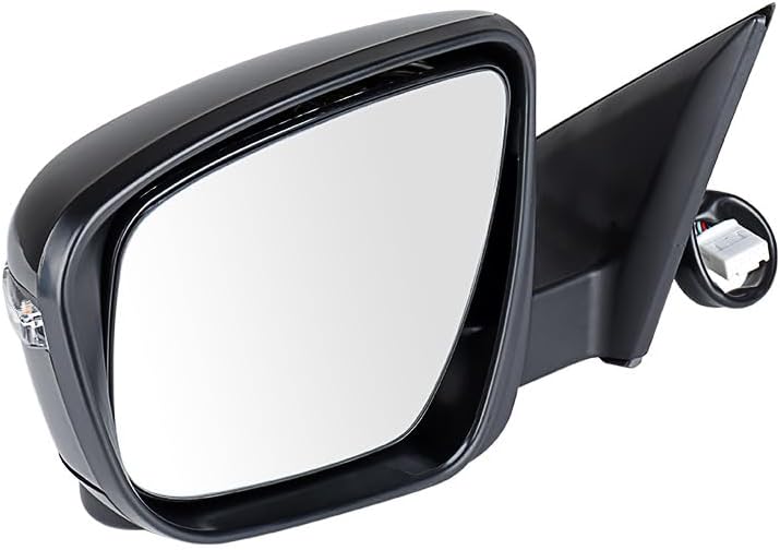 Astra Depot Left Driver Side Mirror NI1320289 963026FL0A Compatible for 2014-2019 Nissan X-Trail T32 Rogue Sport, Black Housing w/ 360° Camera, Heated, Power Folding, Turn Signal Lights, 13-Pin Plug