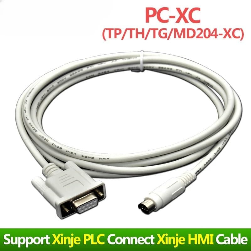 TP-XC TH-XC TG-XC MD204-XC for HMI Touch Pannel Connect PLC Communication Cable XVP Cable(Color:White Color,Size:10m)