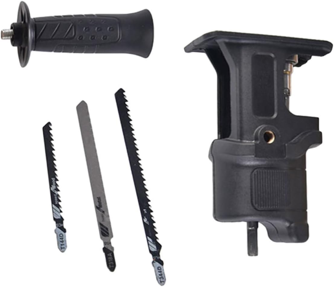 Electric Drill Saw Attachment with 3 Blades for Woodworking
