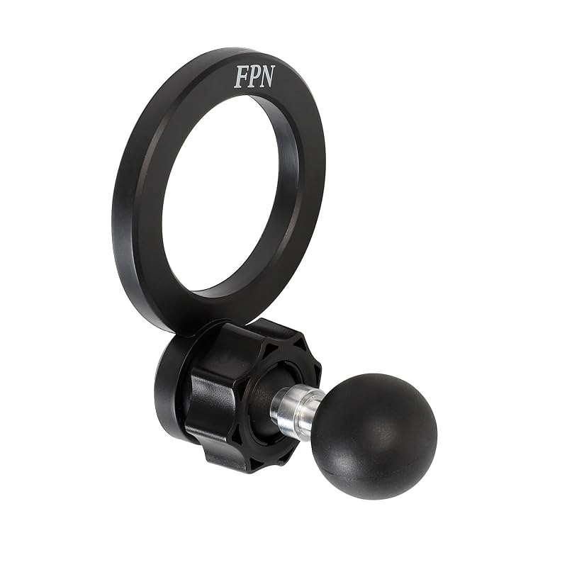 Suporte magnético para celular FPN com esfera de 25 mm para RAM Mounts, compatível com iPhone 17, 16, 15, 14, 13 e 12, FBM-63