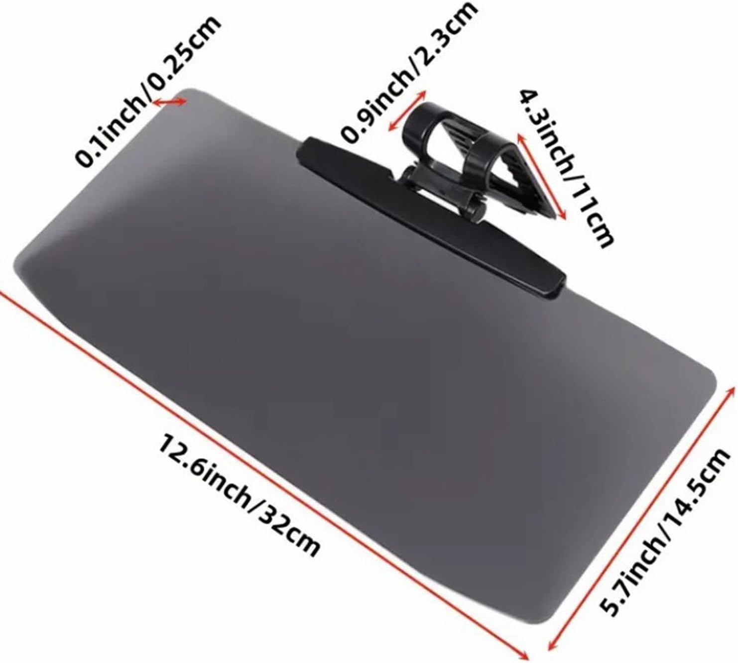 Polarized Car Sun Visor Extension, Anti-Glare UV Protection Sun Shield, Universal Adjustable Sun Blocker for Safe Driving, Reduce Glare from Sun/Headlights, 1 Pack