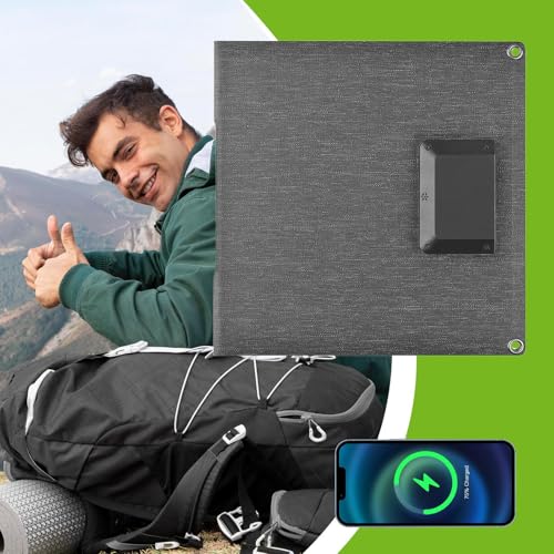 Cargador solar de 30W plegable e impermeable para exteriores 3