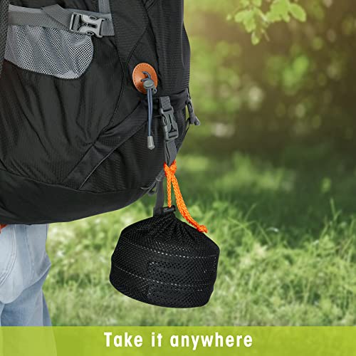G4Free 12Pcs Camping Cookware Mess Kit, Ultralight Backpacking Mess Kit For 1-2 People, Camping Pots And Pans Set , Outdoor Camping Hiking And Picnic #TOP5
