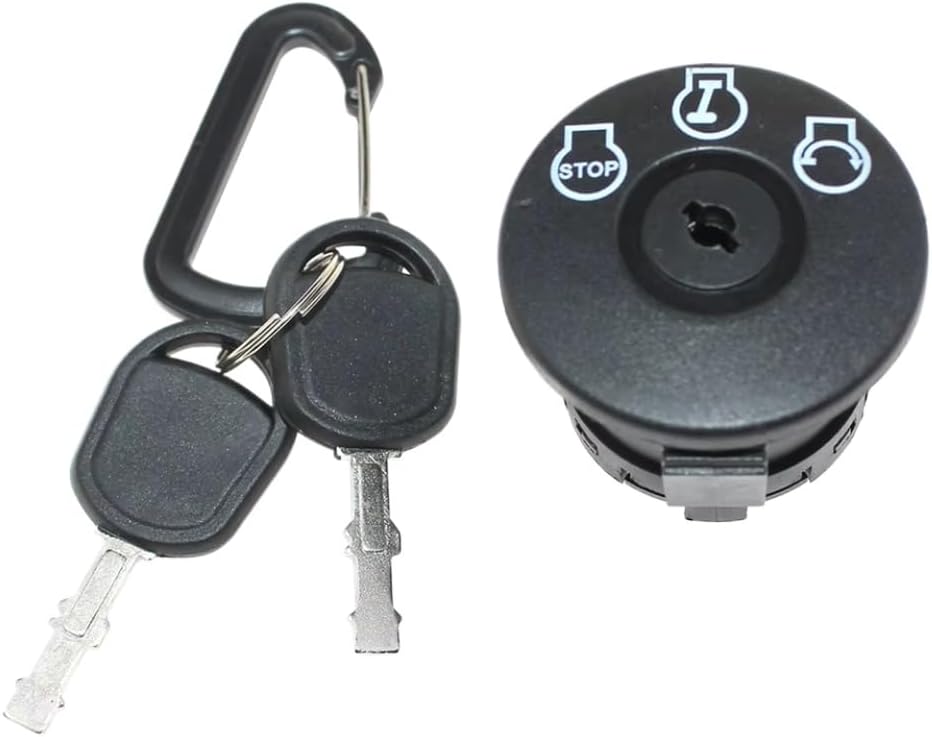 Ignition Switch Key Compatible with Select Bad Mower Models Including AOS, CZT Elite, Diesel Pup, ZT, Outlaw, and XP Series