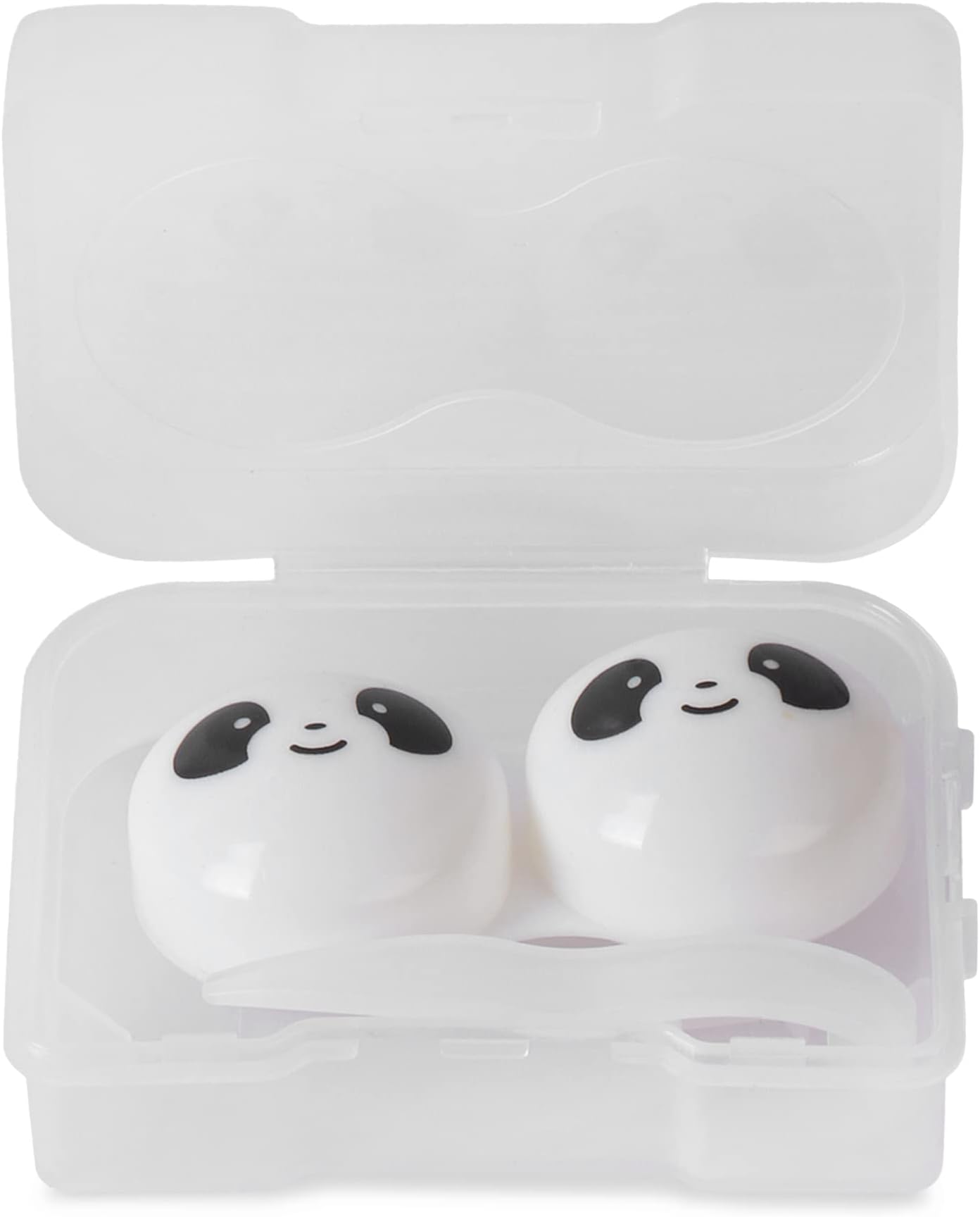 FreddyContact Lens Case Box with Tweezer, Applicator, & Lens Box (White Panda)