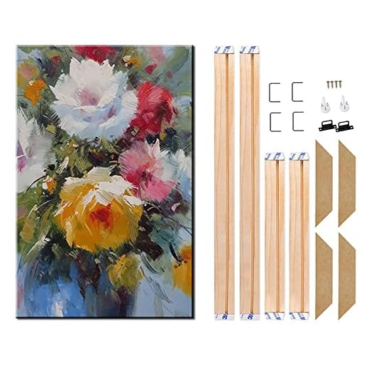 Canvas Wood Stretcher Bars Painting Wooden Frames for Gallery Wrap Oil Painting Posters, Modern Life Accessory, 16"x20"/40.6x50.8cm