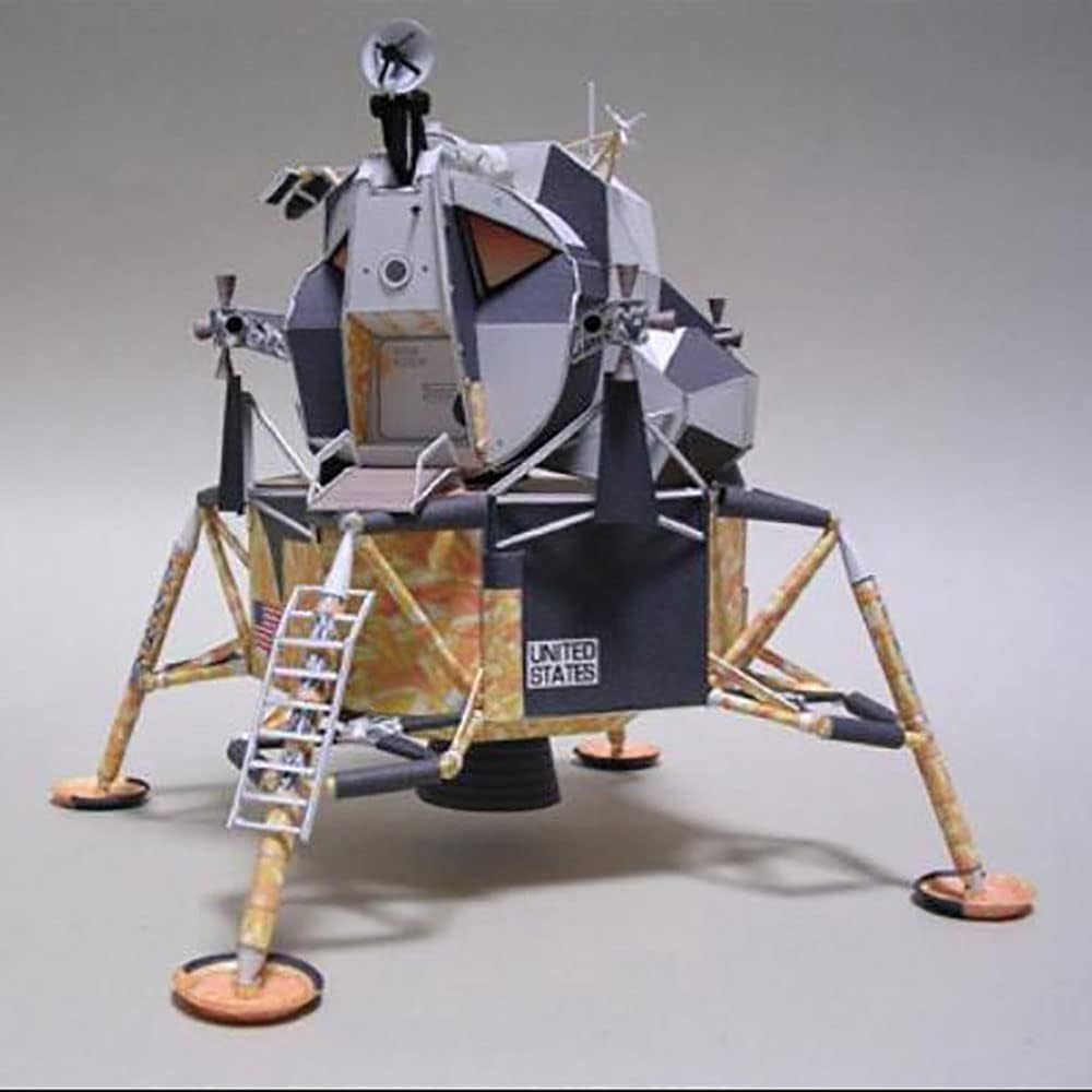 Nzpost As Pic Nasa Moon Spaceflight Apollo 11 Diy Handcraft Paper Model Kit (Unassembled Kit)
