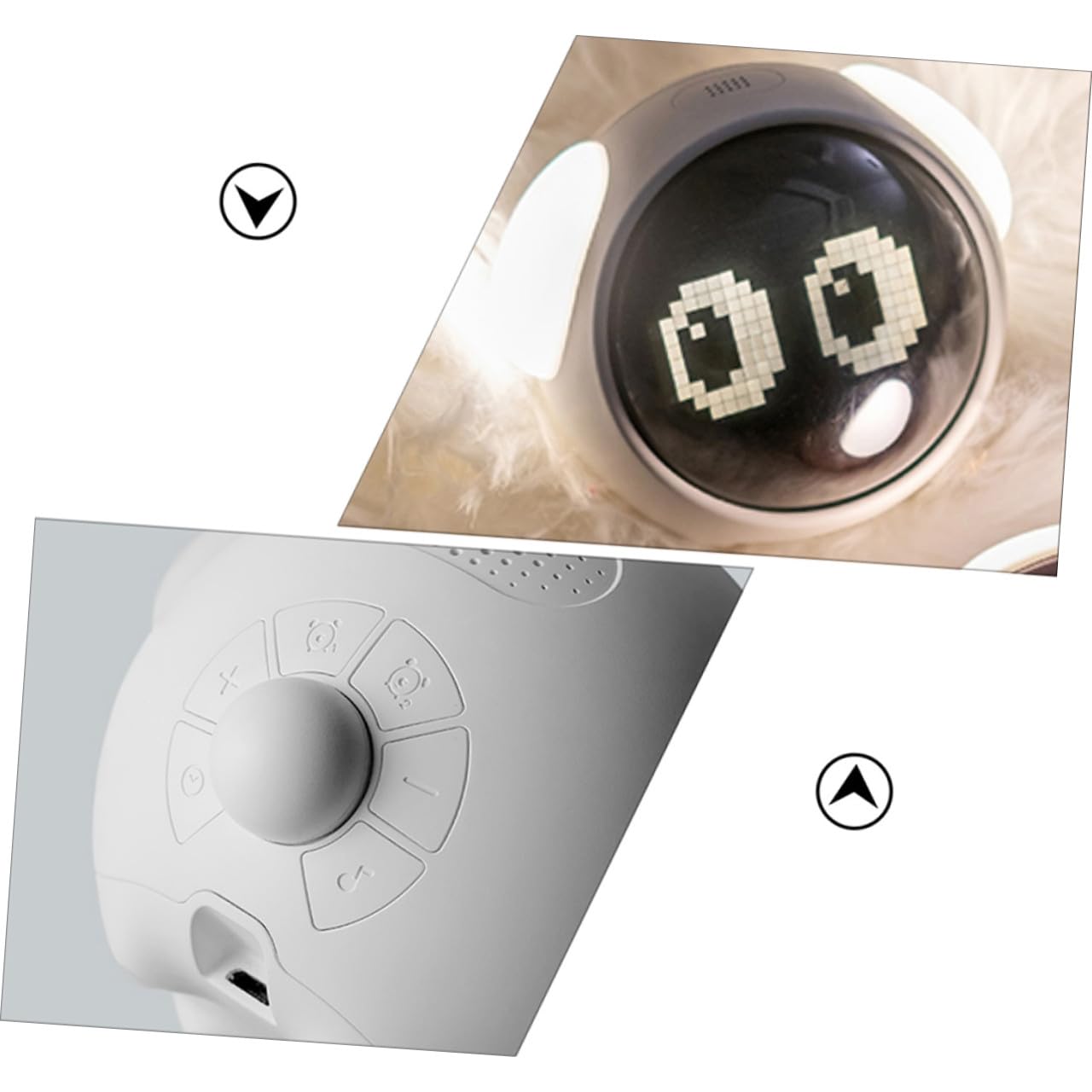 INOOMP LED Weckalarm Digitaler Wecker mit Nachtlicht für Kinder USB Wiederaufladbar aus Abspc Silikon