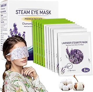 20 Packs Steam Eye Mask Warming Eye Mask Self Heating Eye Mask Space mask for Dry Eyes Fatigue Disposable Moist Hot Compress Eye Patch Great Gifts for Families Friends