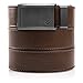 SlideBelts - Winged Gunmetal (Animal-Friendly Dark Mocha Brown Leather with Winged Gunmetal Buckle)