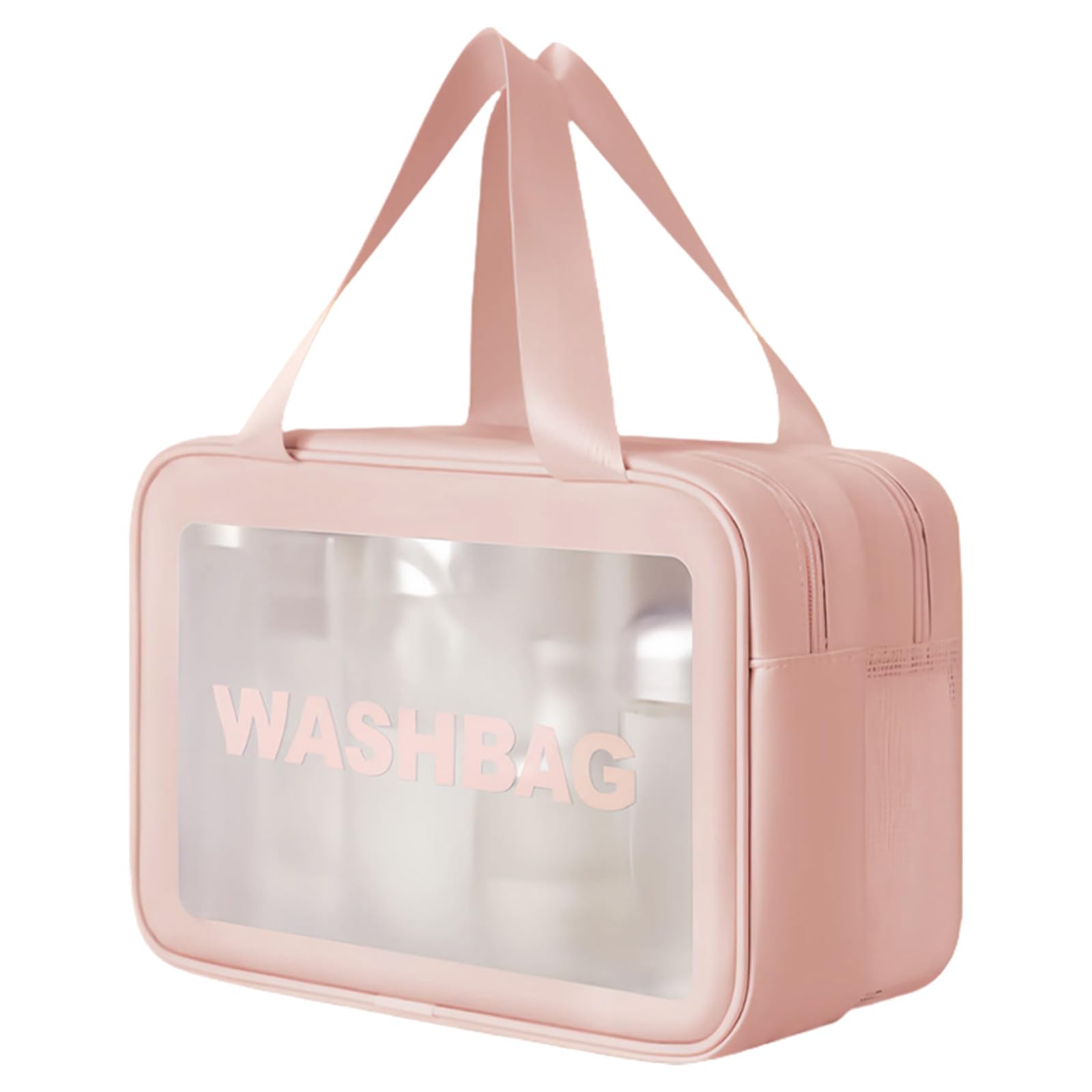 Buxuaaaa Makeup Bag Cosmetic Bag Wash Large Capacity Skincare Storage Clear Toiletry for Women Girls Toiletry Large Capacity Travel Makeup