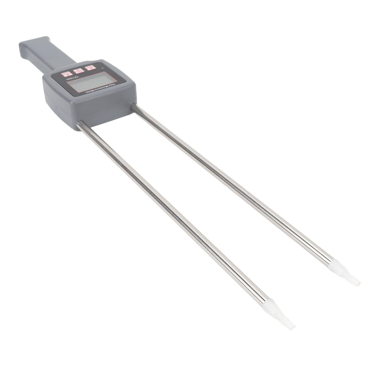 Probador de Humedad de Heno, LCD Digital Portátil con Medidor de Humedad de Grano de Compensación Automática de Temperatura, Probador de de Heno con Sonda para Paja de Cereal de Alfalfa