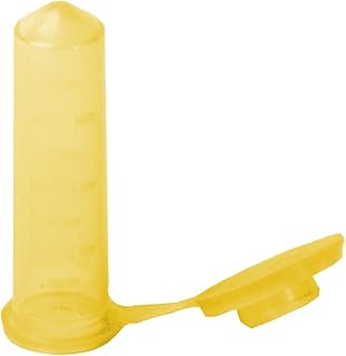 Bio Plas 4052 Polypropylene 2.0mL G-Tube Snap Cap Microcentrifuge Tube, Autoclavable, Yellow (Pack of 500)