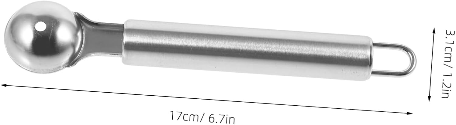 Stainless Steel Melon Ball Maker Versatile Baller Scoop for Ice Cream Fruits and Melons Kitchen Tool for Home Cafes and Restaurants Easy to Clean and Comfortable