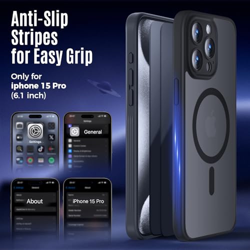 Image of Symcele Designed for iPhone 15 Pro Case, Black