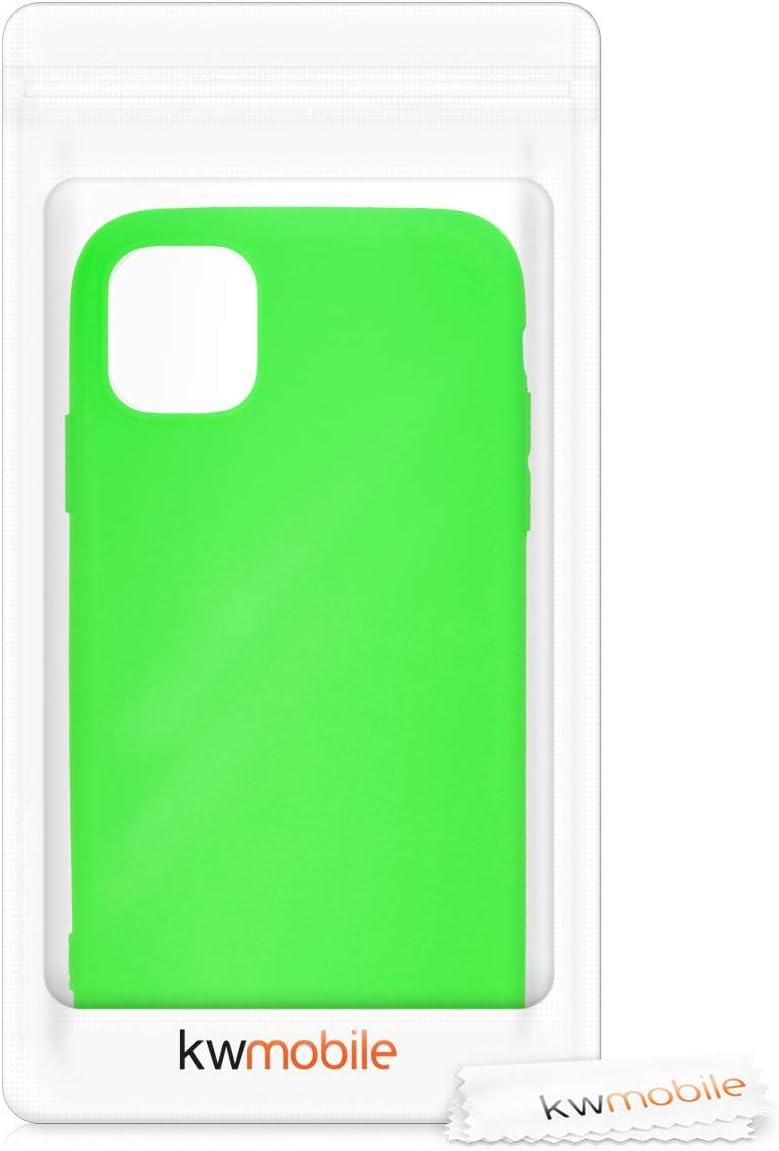 kwmobile Case Compatible with Apple iPhone 11 Case - Soft Slim Protective TPU Silicone Cover - Neon Green 8 511UimIdljL. AC SL1200