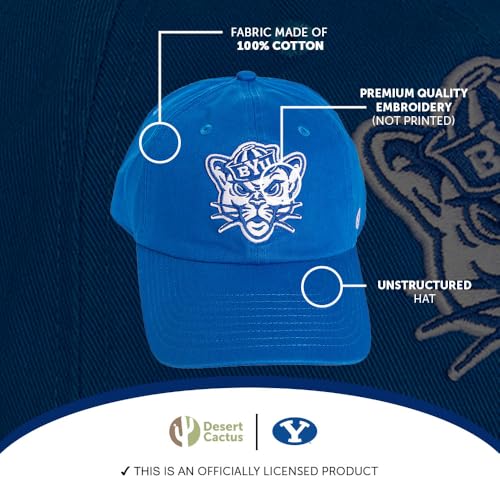 Gorra Brigham Young University Bordada Azul miniatura 4