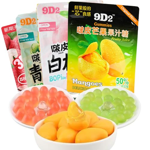 剥いて食べるグミ 可以剥皮的果汁?糖 キャンディ中国お菓子 芒果糖 榴?糖 マンゴ糖ドリアン糖ドロップ 50%果汁含量水果味?糖?糖 太妃糖 マンゴー白桃の果実味グミ ?枝葡萄白桃味糖果 即席果汁咀嚼キャンディ ?公室休?零食小吃 婚礼糖果点心 喜糖果 新