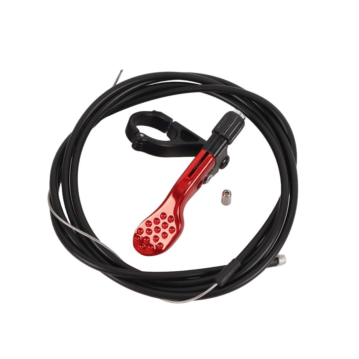 Voyoo Remote Lever for Bike Seatpost, MTB Dropper Post Lever Kit Suitable for 22.2mm Handlebar (Red)