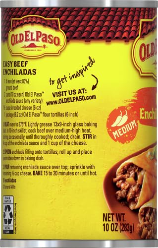 Image of Old El Paso Medium Red Enchilada Sauce, Meal Prep, 10 oz