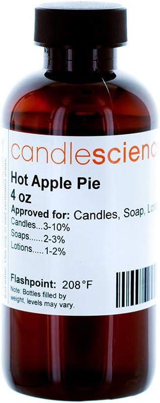 CandleScience - Hot Apple Pie - Candle Making Scent, 4 Oz