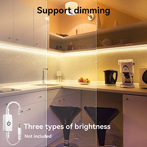 Umepoxoc Led Neon Rope Lights, Warm White Dimmable Light Strip, 16.4Ft / 5M 3000K Led Strip Lights, Flex Waterproof Neon Sign For Indoors Outdoors Decor Diy (Power Adapter Not Included) #TOP1