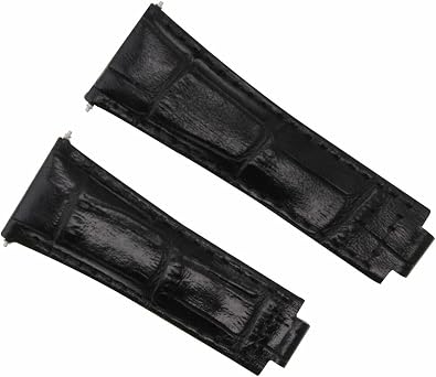 Ewatchparts 20MM LEATHER WATCH STRAP COMPATIBLE WITH ROLEX DAYTONA 16518 116520 116523 SHORT MEDIUM LONG
