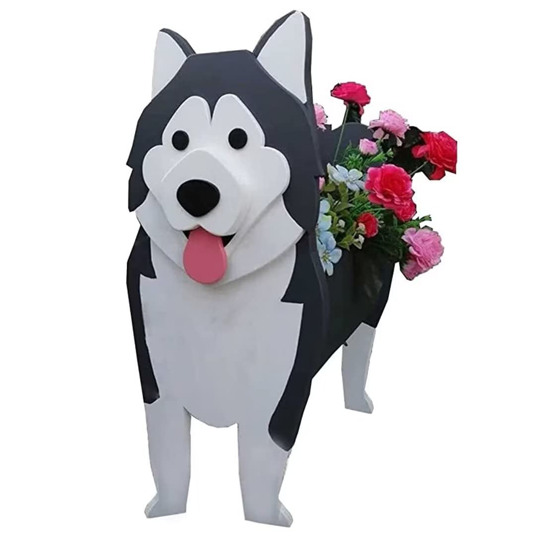 EIMOPE Cute Flower Pot Dog Planter, Garden Flower Planters Animal Shaped Flower Pot, Dog Plant Pots For Garden Flower Cactus Air Plants, Home Decor Gift — image 1