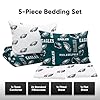 FOCO Philadelphia Eagles NFL Team Color Bed In a Bag Comforter Bedding 5 Piece Full Set #2