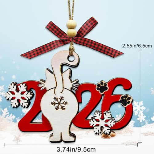 2026 Christmas Ornaments, Cat Ornaments for Christmas Tree, Funny Ornaments - image 5