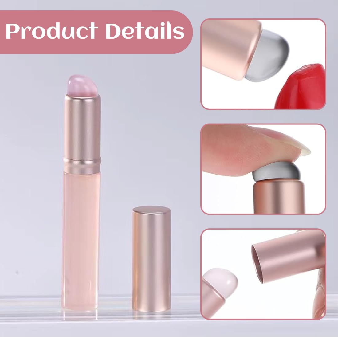2 Pezzi Pennello Per Labbra In Silicone Applicatore Per Trucco Morbido E Rotondo Per Rossetti Lucidalabbra Balsamo Labbra Correttore E Nail