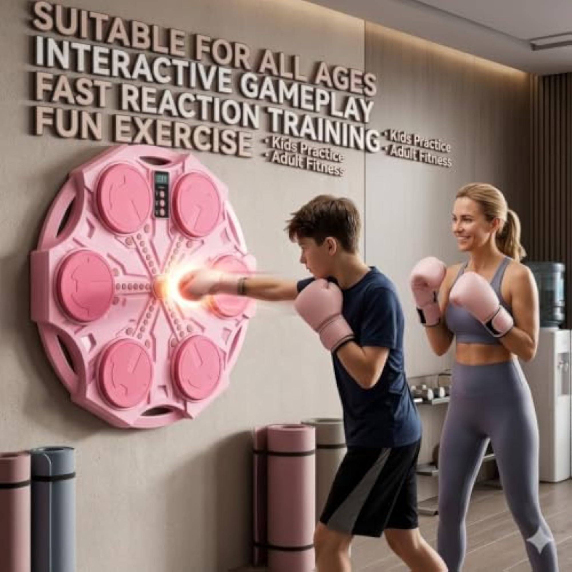 Bluetooth Music Boxing Machine with LED Light Targets