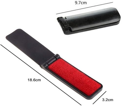 Miniatura 3 de GARASANI Paquete de 3 cepillos de plástico portátiles y plegables para ropa, removedor de pelo de mascotas, herramienta de limpieza manual para