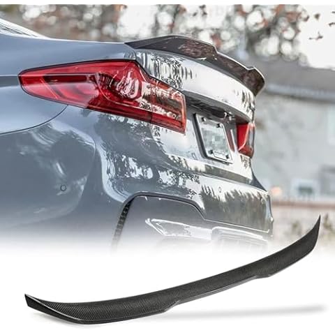 MCARCAR KIT G30 Real Carbon Fiber Trunk Spoiler for BMW 5 Series G30 2017-2022 520i 530i 540i F90 M5 Sedan Rear Boot Highkick Wing Lip Car Roof Window Top Wing Lip Facotry Outlet (A Style) Cover