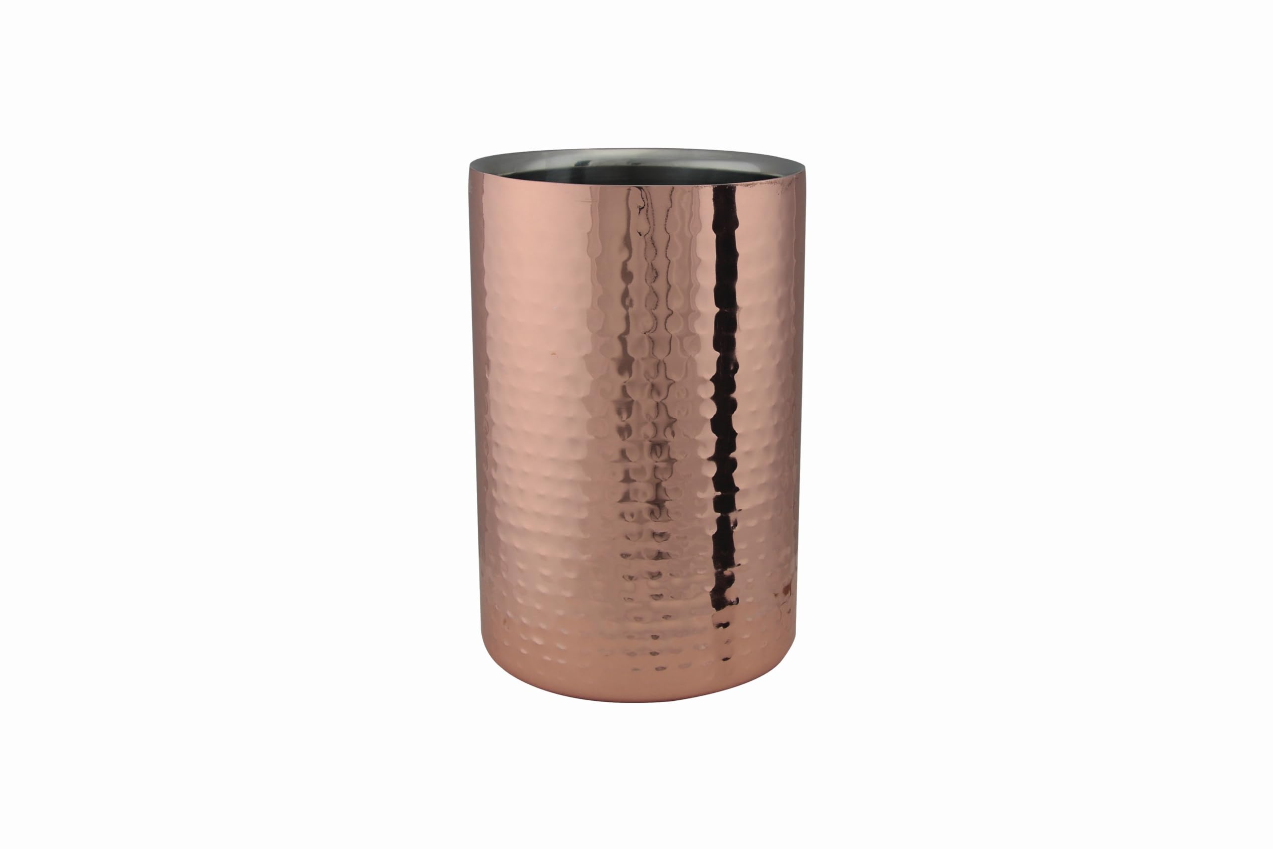 Apollo Copper Plated Wine Bottle Cooler Bucket Double Wall Champagne Bar18 x12cm