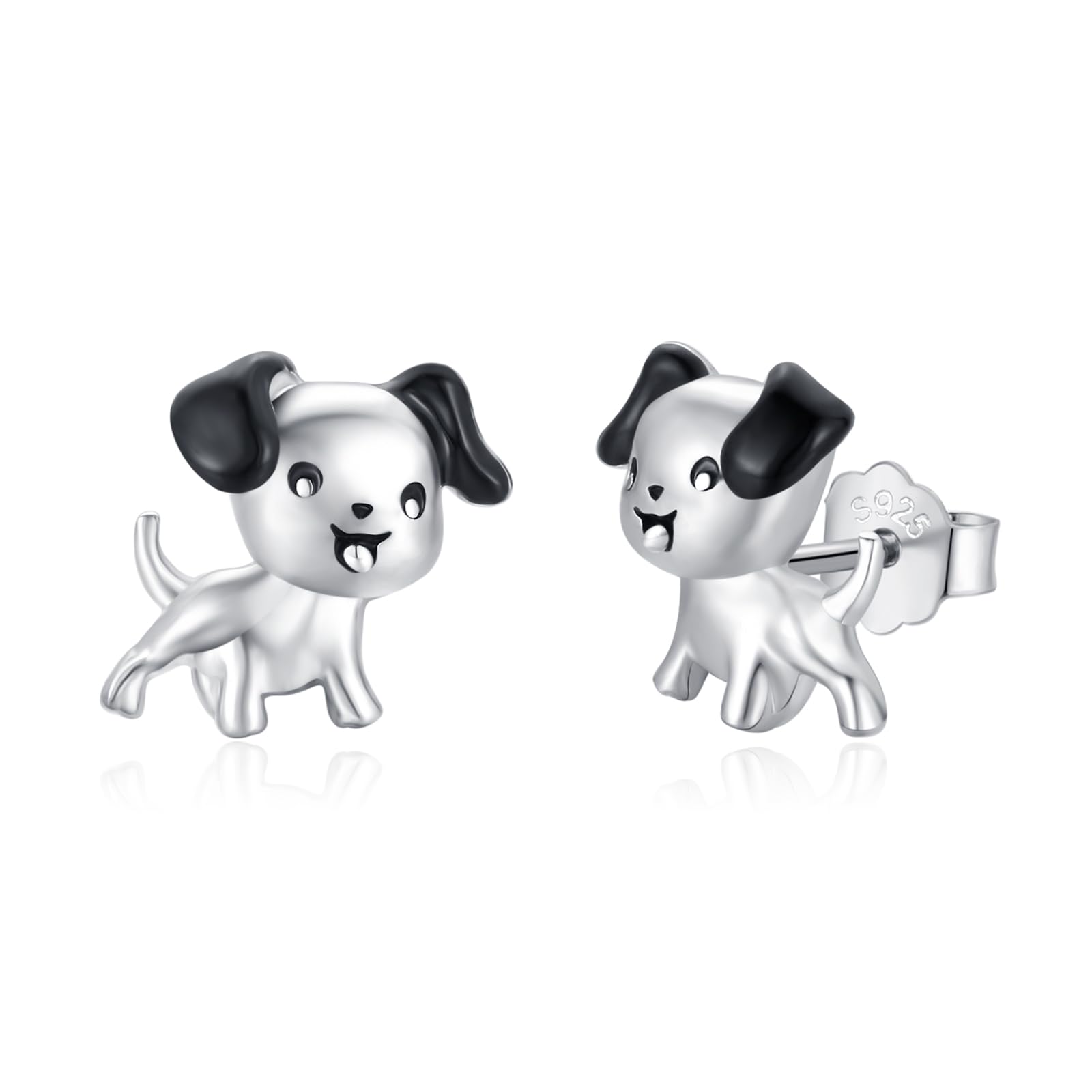 925 Sterling Silver Dog Earrings Cute Animal Puppy Stud Earrings Dog Jewelry Gifts for Women Girls Pet Lover Hypoallergenic Earrings for Sensitive Ears