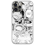 Compatible with iPhone 11 Case One Piece Manga Collage Anime Soft TPU Print Pure Clear Phone Case Cover