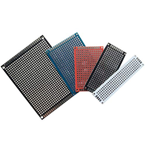 image for Enksagd 50 Pcs Double Sided PCB Board Prototype Kit Soldering 5 Sizes 