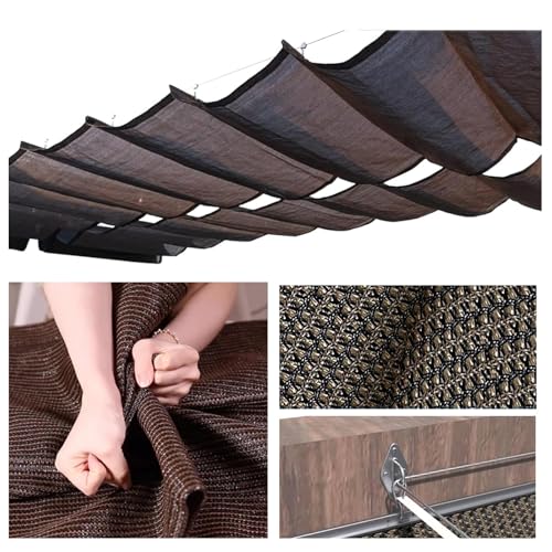 Auvent rétractable ondulé pour stopper la chaleur sous la pergola - 6