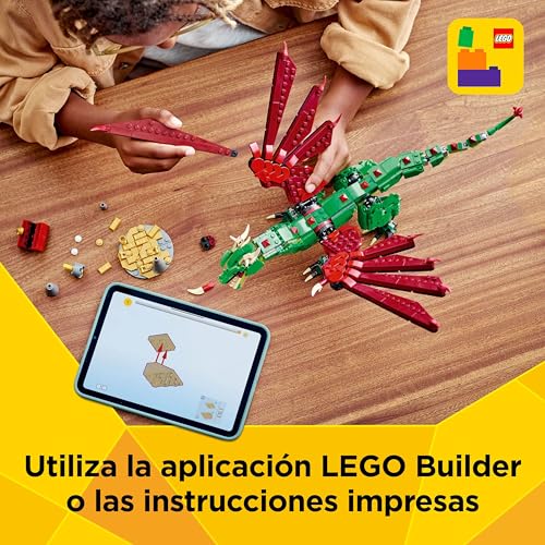 LEGO Creator 3 en 1 Dragón Medieval de juguete transformable para niños de 9 años 31161 6