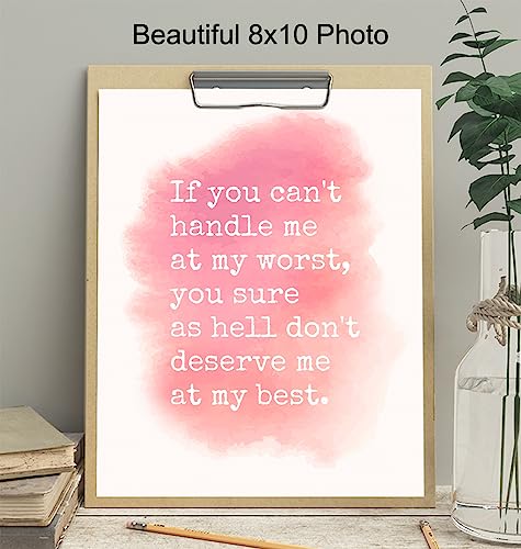 Empowerment Wall Art - Motivational Quote - Inspirational Wall Decor Home Decoration For Bedroom Bathroom Living Room - Chic Unique Gift For Women Woman Her - Motivational Poster Print Picture #TOP3