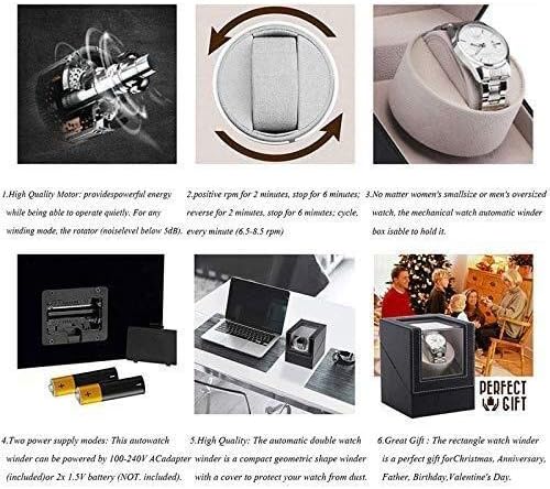 Watch Winders for Automatic Watch,Mechanical Watch Winders Box Motor Shaker Watch Box Case Holder Display Jewelry Case,