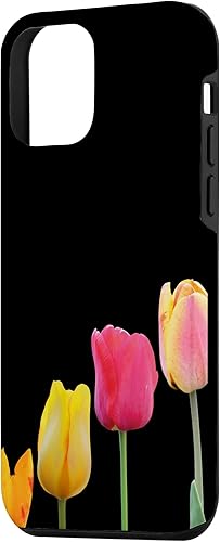 Vista 29 de Funda para iPhone 11 My Tulips, Flowers, Black - Soft Life Living